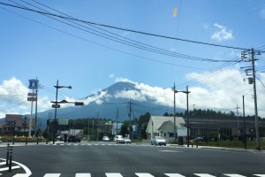 Mount Fuji from the road