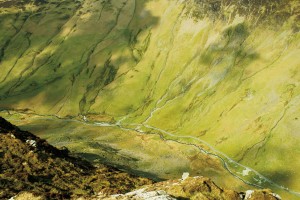 Looking down to Honister Pass from Fleetwith Pike