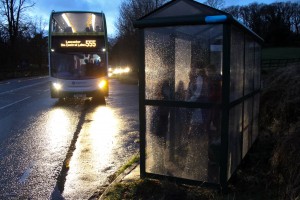 Waiting for the 555 bus