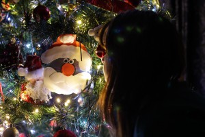 Christmas Baubles on Christmas Tree