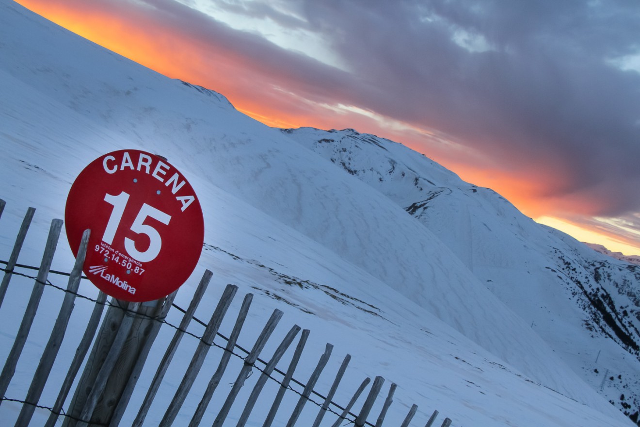 Red Piste at Sunset