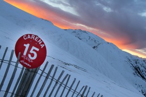 Red Piste at Sunset